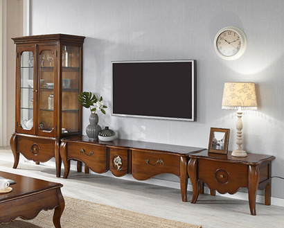 엘라젠 3100 원목 거실장세트 WSC-1039