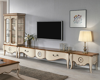 엘라젠 3600 아이보리 거실장세트 WSC-1016