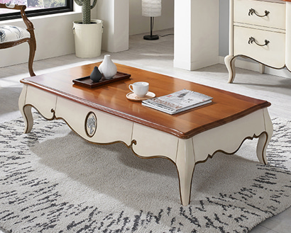 엘라젠 1400 아이보리 거실테이블 WSC-1023