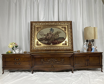 엘사데코 2700 원목 거실장 ELC-1011