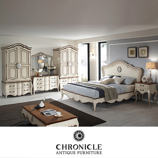 엘라젠 아이보리 침실가구 풀 패키지 WSC-1001