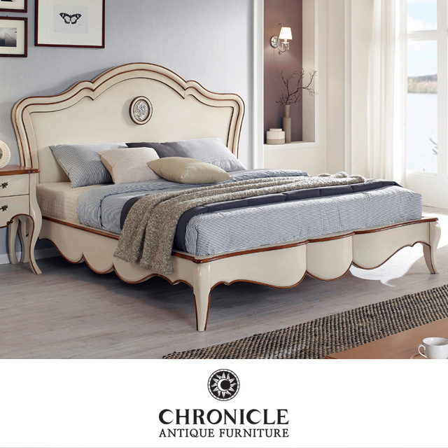 엘라젠 1750 아이보리 퀸 침대 WSC-1006