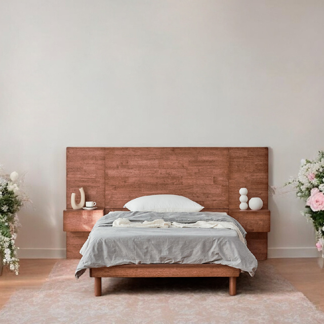 [100% 원목제작] 1960 다리형 LED 조명 슈퍼싱글침대 ATC-1002