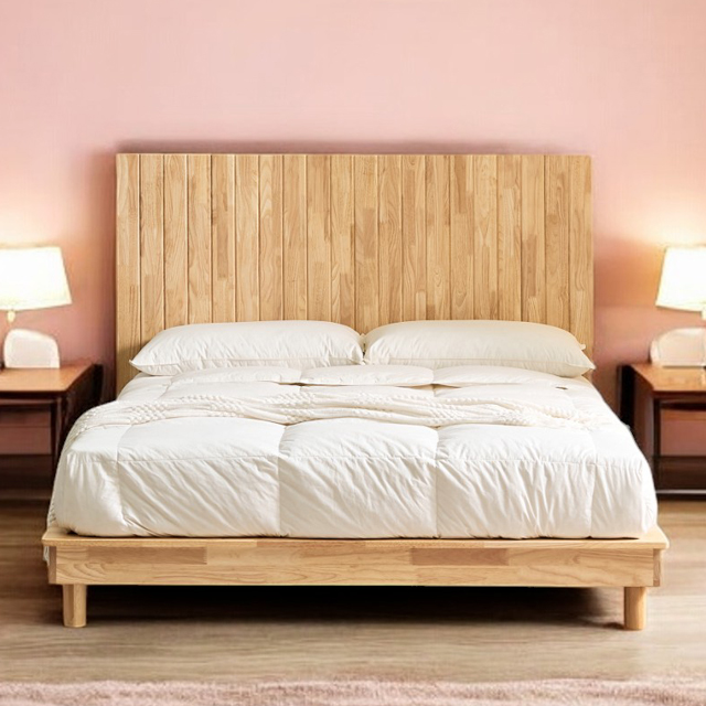 [100% 원목제작] 1600 다리형 퀸 침대 ATC-1018