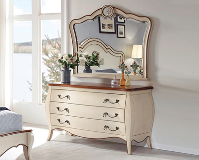 엘라젠 1240 아이보리 화장대 B형 WSC-1013