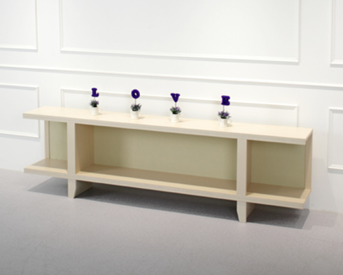 [한정수량 1개] 아이보리 2000 원목 오픈장  CWC-0001