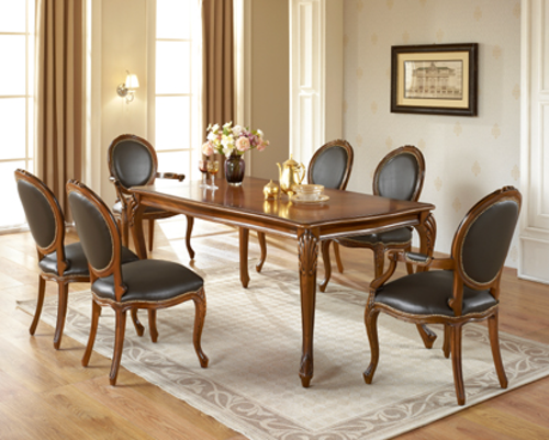 마호가니 1700 6인 식탁세트 WSC-0016